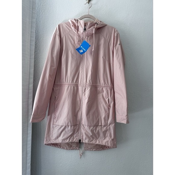 Culumbia Rose Sweet Maple Trench Jacket Water Resistance Outdoor Women's Small - Picture 5 of 12